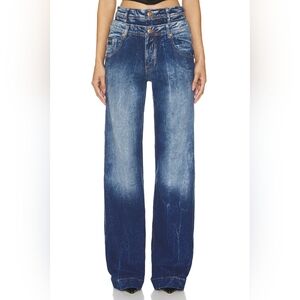 Versace Couture Wide leg jean in Indigo